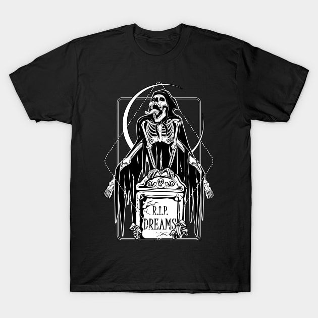 Happy Reaper of Dreams T-Shirt by Von Kowen